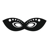 icono de máscara de evento festivo, estilo simple vector