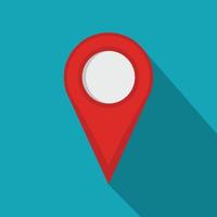 Location mark icon, flat style. vector