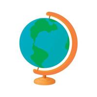 Globe icon, cartoon style vector