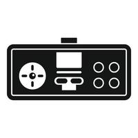 icono de gamepad retro, estilo simple vector