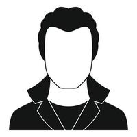 New man avatar icon vector simple