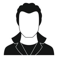 New man avatar icon vector simple