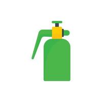 Garden spray bottle icon, flat style vector