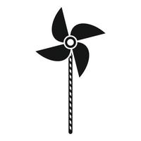 Propeller stick icon, simple style vector