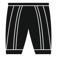 icono de pantalones cortos de bicicleta, estilo simple vector