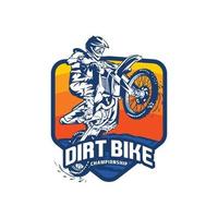 Enduro motocross vector illustration, perfect for tshirt design and event logo