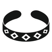 Bracelet icon, simple style vector