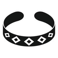 Bracelet icon, simple style vector