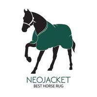 alfombra de establo de caballos, perfecta para el producto comercial de artículos para caballos y el logotipo de la granja vector