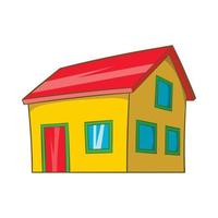 Real estate icon, cartoon style vector