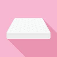 King size mattress icon, flat style vector