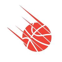 baloncesto en movimiento rápido ilustración vectorial, bueno para eventos de torneo, diseño de camisetas y logotipo del equipo del club vector