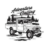 Offroad Vehicle in vector illustration, perfect for Offroad event, Club logo and Tshirt design