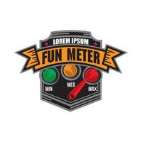 Fun Meter vector illustration design perfect for t shirt design and Racing event logo