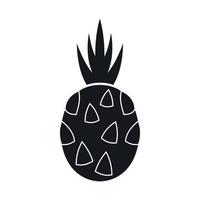 Pitaya, dragon fruit icon, simple style vector