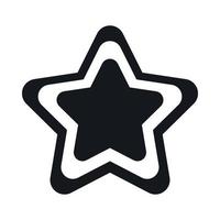 Star icon, simple style vector