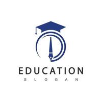 Education Logo Design Template, Vector Illustration