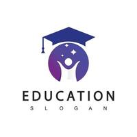 plantilla de diseño de logotipo de educación, ilustración vectorial vector