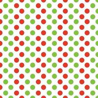 patrón de fondo de tela de lunares verde y rojo vector