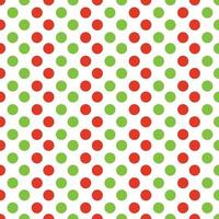 Green and red polka dot fabric background pattern vector