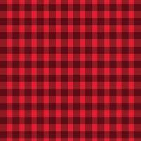 Red tablecloth plaid pattern vector