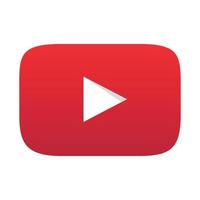 YouTube logo on transparent background vector