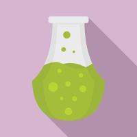 Potion flask icon, flat style vector