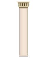 columnas de piedra clásicas de arquitectura griega y romana en estilo realista. Ilustración de vector colorido aislado sobre fondo blanco.