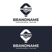 Letter CT or TC Monogram Logo, suitable for any business with CT or TC initials. vector