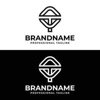 Letter OT or TO Monogram Logo, suitable for any business with OT or TO initials. vector