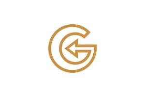 plantillas creativas de logotipos de letras g vector