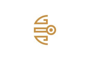 Alphabetical Letter E Logo vector