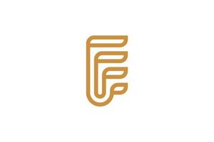 Flat Design Letter F Logo Template vector