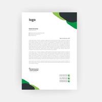 Business corporate Letterhead Template Design vector