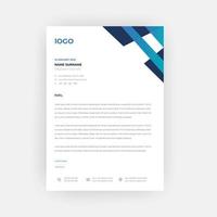 Business Style Letterhead Template Design vector