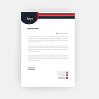 Business Style Letterhead Template Design vector