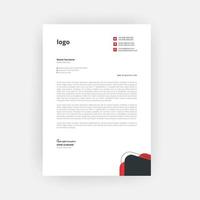 Business Style Letterhead Template Design vector