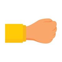 Man fist icon, flat style vector