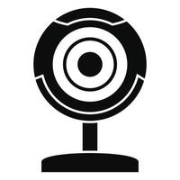 Web camera icon, simple style vector