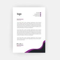 diseño de plantilla de membrete corporativo de negocios vector