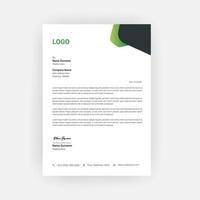 Business Style Letterhead Template Design vector