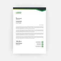 Business Style Letterhead Template Design vector