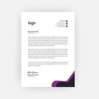 Business Style Letterhead Template Design vector