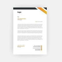 Business Style Letterhead Template Design vector