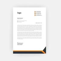 Business Style Letterhead Template Design vector