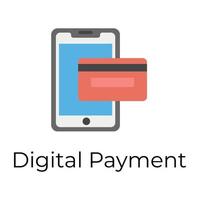 Trendy Digital Payment vector