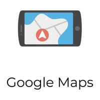 Trendy Google maps vector