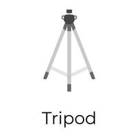 Trendy Tripod Concepts vector