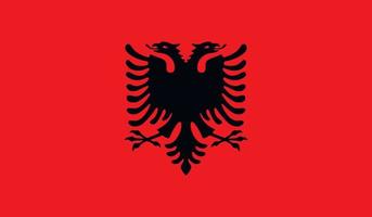 imagen de la bandera de albania vector