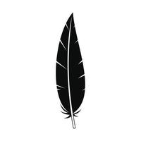 Boho feather icon, simple style vector